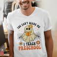 You Can't Scare Me I Teach Preschool Teacher Halloween Ghost Men Women Men's V-Neck T-Shirt, funny gift You Can't Scare Me I Teach Preschool Teacher Halloween Ghost Men Women Men's V-Neck T-Shirt, funny gift