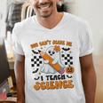 You Can't Scare Me I Teach Science Retro Teacher Halloween Men's V-Neck T-Shirt, Science Teacher Shirts, funny gift You Can't Scare Me I Teach Science Retro Teacher Halloween Men's V-Neck T-Shirt, Science Teacher Shirts, funny gift