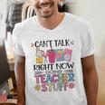 Can't Talk Right Now Doing Teacher Stuff Men's V-Neck T-Shirt, funny gift Can't Talk Right Now Doing Teacher Stuff Men's V-Neck T-Shirt, funny gift