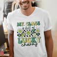 My Class Is Full Of Lucky Charms St Patricks Day Teacher Men's V-Neck T-Shirt, funny gift My Class Is Full Of Lucky Charms St Patricks Day Teacher Men's V-Neck T-Shirt, funny gift