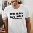 THIS IS MY COSTUME Eraser Teacher Halloween Costume Men's V-Neck T-Shirt, funny gift