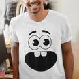 Creepy Carrots Face Teacher Halloween Costume Matching Men's V-Neck T-Shirt, funny gift Creepy Carrots Face Teacher Halloween Costume Matching Men's V-Neck T-Shirt, funny gift