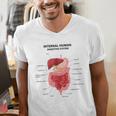 Digestive System Anatomy Anatomical Biology Teacher Men Women Men's V-Neck T-Shirt, funny gift