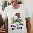Electricity Explained Physics Nerd I Teacher School Men's V-Neck T-Shirt, funny gift Electricity Explained Physics Nerd I Teacher School Men's V-Neck T-Shirt, funny gift