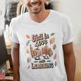 Fall In Love With Learning Teacher Autumn School Men's V-Neck T-Shirt, funny gift Fall In Love With Learning Teacher Autumn School Men's V-Neck T-Shirt, funny gift