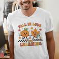 Fall In Love With Learning Teacher Student Autumn Pumpkin Men's V-Neck T-Shirt, funny gift Fall In Love With Learning Teacher Student Autumn Pumpkin Men's V-Neck T-Shirt, funny gift