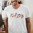 Fall Music Teacher Halloween Pumpkin Music Note Fall Teacher Men's V-Neck T-Shirt, funny gift Fall Music Teacher Halloween Pumpkin Music Note Fall Teacher Men's V-Neck T-Shirt, funny gift
