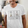 First Coffee Then IEP Teacher SPED Teacher Coffee Lover Men's V-Neck T-Shirt, funny gift