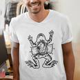 Frog Dissection Biology Anatomy Lab Science Teacher Men's V-Neck T-Shirt, Science Teacher Shirts, funny gift