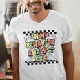 Groovy ABA RBT Therapist In My Behavior Analyst Era Teacher Men's V-Neck T-Shirt, Groovy Teacher Shirts, funny gift Groovy ABA RBT Therapist In My Behavior Analyst Era Teacher Men's V-Neck T-Shirt, Groovy Teacher Shirts, funny gift