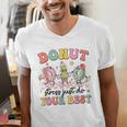 Groovy Donut Stress Just Do Your Best Testing Day Teachers Men's V-Neck T-Shirt, funny gift Groovy Donut Stress Just Do Your Best Testing Day Teachers Men's V-Neck T-Shirt, funny gift