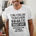 Halloween Calculus Teacher Prisoner Costume Men's V-Neck T-Shirt, funny gift Halloween Calculus Teacher Prisoner Costume Men's V-Neck T-Shirt, funny gift