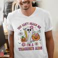 Halloween You Can't Scare Me I'm A School Teacher's Aide Men's V-Neck T-Shirt, funny gift