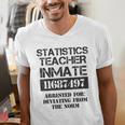 Halloween Statistics Teacher Prisoner Costume Men's V-Neck T-Shirt, funny gift Halloween Statistics Teacher Prisoner Costume Men's V-Neck T-Shirt, funny gift
