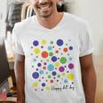 Happy Dot Day 2025 Polka Dot Boys Girls Kids Teacher Dot Day Men's V-Neck T-Shirt, funny gift Happy Dot Day 2025 Polka Dot Boys Girls Kids Teacher Dot Day Men's V-Neck T-Shirt, funny gift