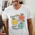 Happy To See Your Face Teacher Apple Men's V-Neck T-Shirt, funny gift Happy To See Your Face Teacher Apple Men's V-Neck T-Shirt, funny gift