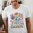 Hello 3rd Grade Boy Girl Teacher Back To School 3rd Grade Men's V-Neck T-Shirt, funny gift Hello 3rd Grade Boy Girl Teacher Back To School 3rd Grade Men's V-Neck T-Shirt, funny gift