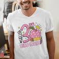 Hello 3rd Third Grade Back To School Pink Leopard Teacher Men's V-Neck T-Shirt, funny gift Hello 3rd Third Grade Back To School Pink Leopard Teacher Men's V-Neck T-Shirt, funny gift