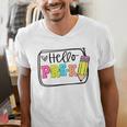 Hello Pre-K Team Preschool Teacher Kids Back To School Men's V-Neck T-Shirt, funny gift Hello Pre-K Team Preschool Teacher Kids Back To School Men's V-Neck T-Shirt, funny gift