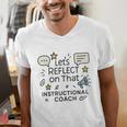 Instructional Coach Reflect Support Teachers Student Success Men's V-Neck T-Shirt, funny gift Instructional Coach Reflect Support Teachers Student Success Men's V-Neck T-Shirt, funny gift