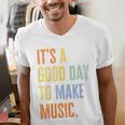 It's A Good Day To Make Music Music Lover Teacher Men's V-Neck T-Shirt, funny gift