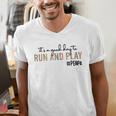 It's a Good Day To Run And Play Leopard PE Teacher Life Men's V-Neck T-Shirt, Pe Teacher Shirts, funny gift