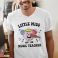 Little Miss Music Teacher Music Teacher Team Men's V-Neck T-Shirt, funny gift Little Miss Music Teacher Music Teacher Team Men's V-Neck T-Shirt, funny gift
