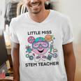 Little Miss Stem Teacher Men's V-Neck T-Shirt, funny gift Little Miss Stem Teacher Men's V-Neck T-Shirt, funny gift