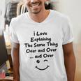 I Love Explaining The Same Thing Teacher Lie Party Men's V-Neck T-Shirt, funny gift