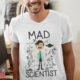 Mad Scientist Shirt Kids Boys Youth Science Teacher Men's V-Neck T-Shirt, Science Teacher Shirts, funny gift