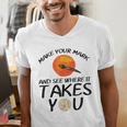 Make Mark Paintbrush International Dot Day Art Teacher Men's V-Neck T-Shirt, funny gift Make Mark Paintbrush International Dot Day Art Teacher Men's V-Neck T-Shirt, funny gift