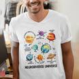 Neurodiverse Universe Space Planet Special Education Teacher Men's V-Neck T-Shirt, funny gift Neurodiverse Universe Space Planet Special Education Teacher Men's V-Neck T-Shirt, funny gift
