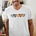 Paraprofessional Teacher Hearts Back To School Teach Rainbow Men Women Kids Men's V-Neck T-Shirt, funny gift