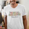 PE Teacher Back To School Physical Education Teacher Men's V-Neck T-Shirt, Pe Teacher Shirts, funny gift