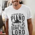 Piano Teacher Pianist Men's V-Neck T-Shirt, funny gift