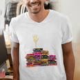Reading Books Librarian Reader Nerd I'm Ok Teacher School Men's V-Neck T-Shirt, funny gift Reading Books Librarian Reader Nerd I'm Ok Teacher School Men's V-Neck T-Shirt, funny gift