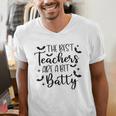 Retro The Best Teachers Are A Bit Batty Halloween Teacher Men's V-Neck T-Shirt, funny gift Retro The Best Teachers Are A Bit Batty Halloween Teacher Men's V-Neck T-Shirt, funny gift