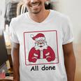 Retro All Done Christmas Special Ed Teacher Team Santa Women Men's V-Neck T-Shirt, funny gift Retro All Done Christmas Special Ed Teacher Team Santa Women Men's V-Neck T-Shirt, funny gift
