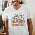 Retro Floral Assistant Principal Shirt For Teachers Day Men's V-Neck T-Shirt, funny gift