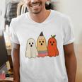 Retro Pencil Ghost Boo Spooky Teacher Halloween Costume Men's V-Neck T-Shirt, funny gift Retro Pencil Ghost Boo Spooky Teacher Halloween Costume Men's V-Neck T-Shirt, funny gift