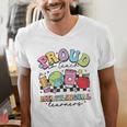 Retro Proud To Teach Multilingual Learners English Teacher Men's V-Neck T-Shirt, English Teacher Shirts, funny gift Retro Proud To Teach Multilingual Learners English Teacher Men's V-Neck T-Shirt, English Teacher Shirts, funny gift