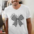 Retro Special Education Squad Coquette Bow SPED Teacher Men's V-Neck T-Shirt, funny gift Retro Special Education Squad Coquette Bow SPED Teacher Men's V-Neck T-Shirt, funny gift