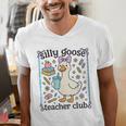 Silly Goose Teacher Club Silly Goose For Teacher Men's V-Neck T-Shirt, funny gift Silly Goose Teacher Club Silly Goose For Teacher Men's V-Neck T-Shirt, funny gift
