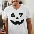 Six Seven Halloween Costume For Students Teachers 6 7 Men's V-Neck T-Shirt, funny gift Six Seven Halloween Costume For Students Teachers 6 7 Men's V-Neck T-Shirt, funny gift
