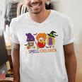 I Smell Children Witch Teacher Halloween Trick Or Teach Men's V-Neck T-Shirt, funny gift I Smell Children Witch Teacher Halloween Trick Or Teach Men's V-Neck T-Shirt, funny gift