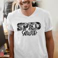 Special Education Squad Camo SPED Teacher Men's V-Neck T-Shirt, funny gift