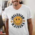 Special Education Teacher Autism Awareness Inclusion Matters Men's V-Neck T-Shirt, funny gift Special Education Teacher Autism Awareness Inclusion Matters Men's V-Neck T-Shirt, funny gift