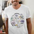 Special Education Teacher Halloween Pumpkin Ghost Inclusion Men's V-Neck T-Shirt, funny gift