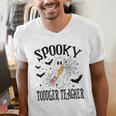 Spooky Toddler Teacher Halloween School Men's V-Neck T-Shirt, funny gift Spooky Toddler Teacher Halloween School Men's V-Neck T-Shirt, funny gift