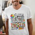 It Takes A Special Teacher To Hear What A Child Cannot Say Men's V-Neck T-Shirt, funny gift